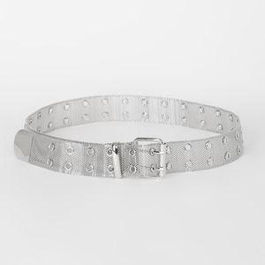 Bold Babe Silver Mesh Metal Belt
